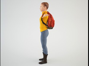 teenager student 1 3D Model