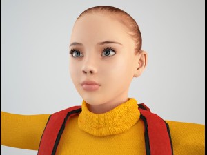 teenager student 1 3D Model