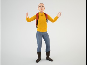 teenager student 1 3D Model