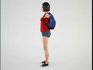 teenager student 2 3D Model