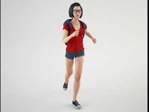 teenager student 2 3D Модель