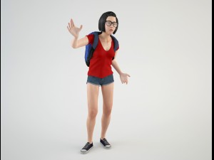 teenager student 2 3D Модель