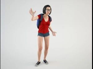 teenager student 2 3D Model