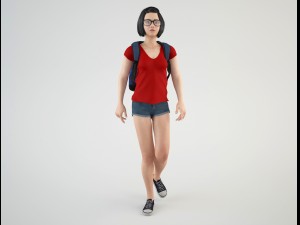 teenager student 2 3D Модель