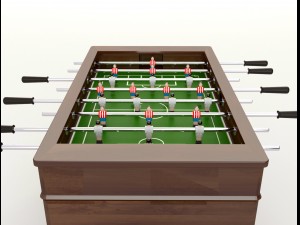 foosball 3Dモデル