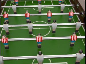 foosball 3Dモデル