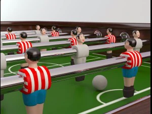 baby-foot Modèle 3D