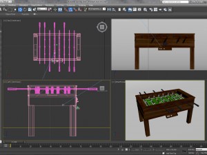 foosball 3Dモデル