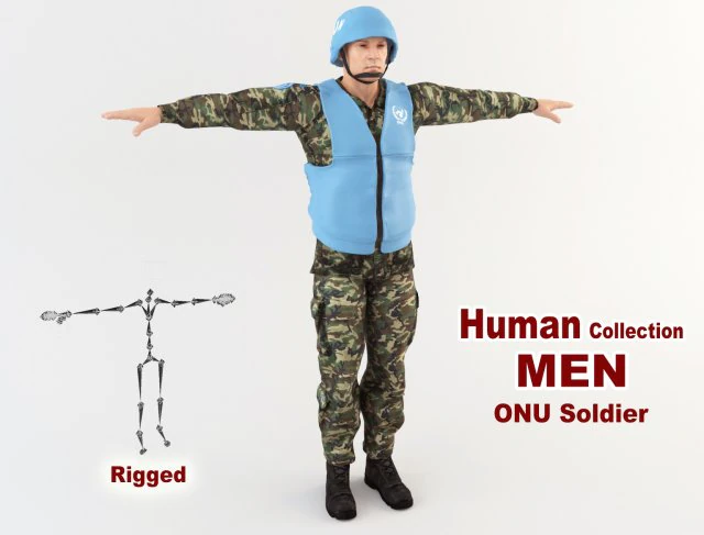 onu soldier 3D Model .c4d .max .obj .3ds .fbx .stl .blend 