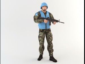 onu soldier 3D Model