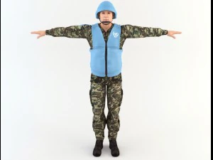 onu soldier 3D Model