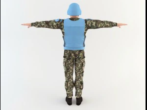 onu soldier 3D Model