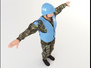onu soldier 3D Model