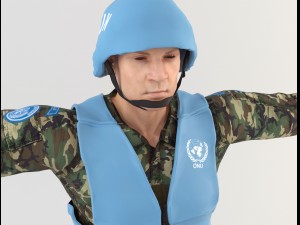 onu soldier 3D Model