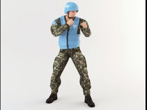 onu soldier 3D Model