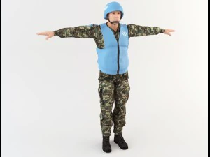 onu soldier 3D Model