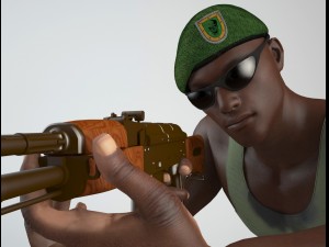 african mercenary 2 3Dモデル
