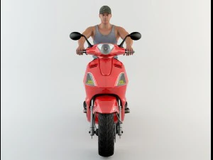motorcyclist 1 3D Model