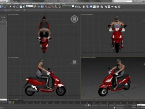 motorcyclist 1 3D Model