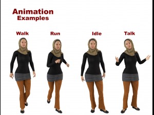 arab woman 1 3D Model