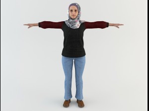 arab woman 2 3D Модель