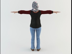 arab woman 2 3D Модель