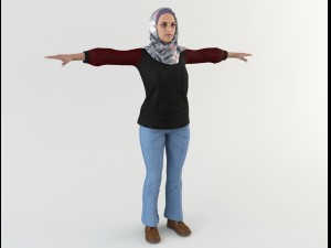 arab woman 2 3D Модель