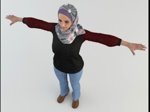 arab woman 2 3D Модель