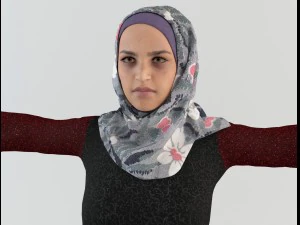 arab woman 2 3D Model