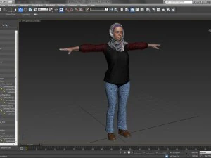 arab woman 2 3D Model