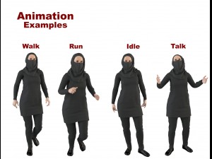 arab woman 3 Modello 3D