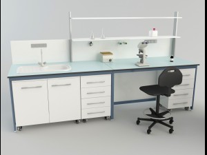 hospital laboratory furniture 1 Modèle 3D