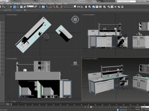 hospital laboratory furniture 1 Modèle 3D