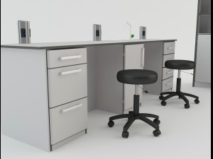 hospital laboratory furniture 2 3D Model