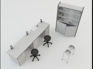hospital laboratory furniture 2 3D Model