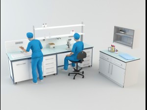 hospital laboratory - scene 1 3D Model