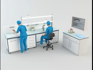 hospital laboratory - scene 1 3D Model