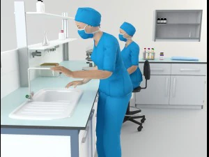 hospital laboratory - scene 1 3D Model