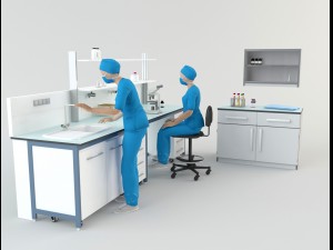 hospital laboratory - scene 1 3D Model