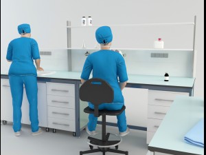 hospital laboratory - scene 1 3D Model