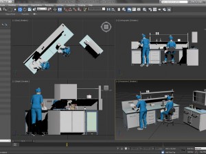 hospital laboratory - scene 1 3D Model