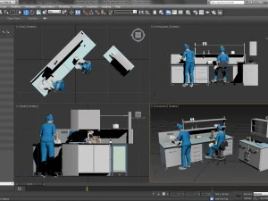 hospital laboratory - scene 1 3D Model