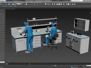 hospital laboratory - scene 1 3D Model