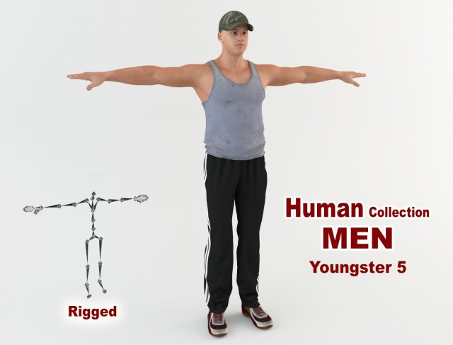 youngster 5 Modelo 3D .c4d .max .obj .3ds .fbx .stl .blend 