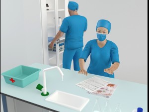 hospital laboratory - scene 2 Modelo 3D