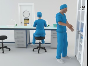hospital laboratory - scene 2 Modelo 3D