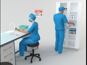 hospital laboratory - scene 2 Modelo 3D