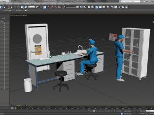 hospital laboratory - scene 2 Modelo 3D