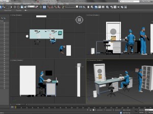 hospital laboratory - scene 2 Modelo 3D