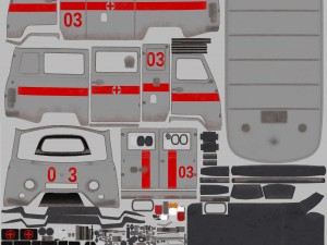 uaz 452 2206 ambulance Modello 3D